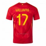 Camiseta Espana Jugador Williams Primera 2024