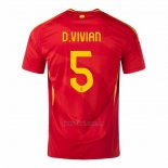 Camiseta Espana Jugador D.Vivian Primera 2024